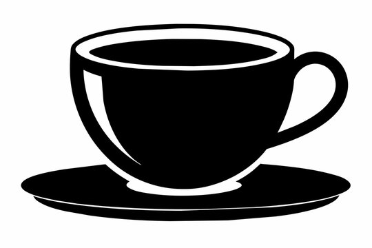 recommend clip art: cup of coffee silhouette on white background, Vector illustration, bird, icon, svg, characters, Holiday t shirt, Hand drawn trendy Vector illustration, raven on a branch