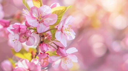 Obraz premium Vibrant cherry blossoms bloom on a tranquil street, Ai Generated