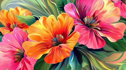 Obraz premium Vintage elegance bouquet of beautiful flowers, floral background, Ai Generated