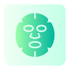 facial mask gradient icon