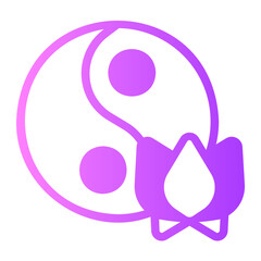 yin yang gradient icon