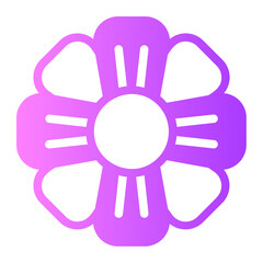 cherry blossom gradient icon