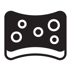 sponge glyph icon