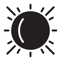 sun glyph icon