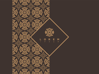 Luxury Modern Seamless Pattern Indonesian Traditional Batik Motifs Design Template 