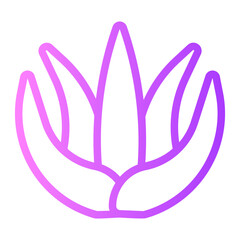 aloe vera gradient icon
