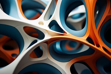 Vibrant abstract shapes and patterns