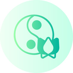yin yang gradient icon