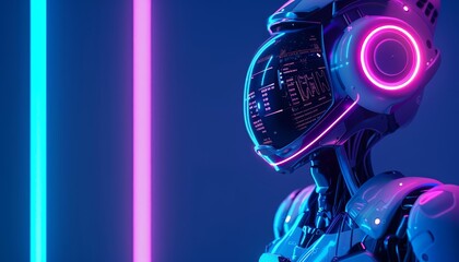 The Creative Banner of futuristic robotics showcases a sleek