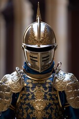 Ornate ceremonial armor and helmet