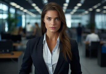 Confident businesswoman in office