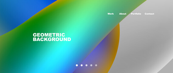 Dynamic flowing shapes concept design composition. Vector Illustration For Wallpaper, Banner, Background, Card, Book Illustration, landing page