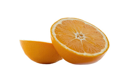 Fototapeta premium isolated sliced orange, GENERATIVE AI