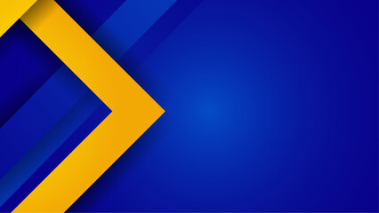 Colorful blue and yellow geometric background with fluid gradient shapes