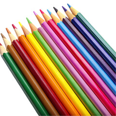 Fototapeta premium Wooden colored pencils o