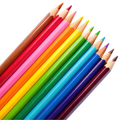 Fototapeta premium Wooden colored pencils o