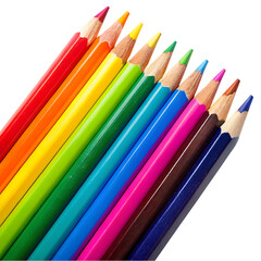 Fototapeta premium Wooden colored pencils o