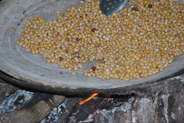 chickpea seeds, cacahuananche, cuaguayote from southern Mexico