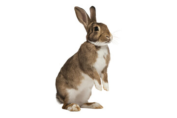 Obraz premium isolated cute rabbit , GENERATIVE AI