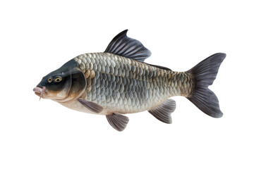 Fototapeta premium isolated fresh fish, GENERATIVE AI