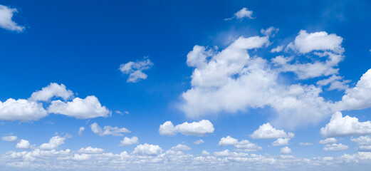 Blue sky and white clouds background image