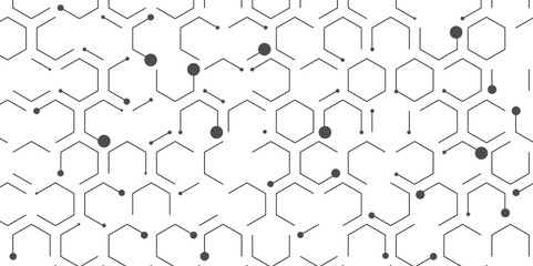 Vector modern seamless geometry pattern hexagon, , black and white. Geometric honeycomb background for fabric, 