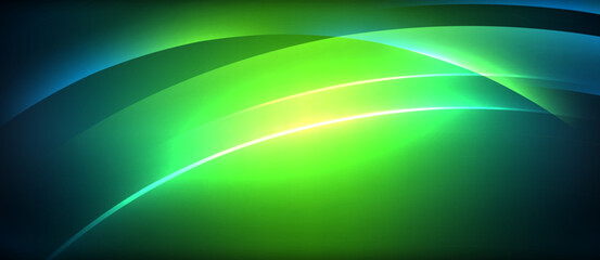 Electric blue waves of water and sky merge on a dark background, creating a mesmerizing visual effect reminiscent of an astronomical object in deep space