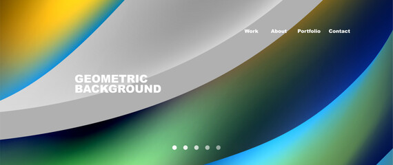 Colorful flowing shapes, wave lines with neon gradients. Vector Illustration For Wallpaper, Banner, Background, Card, Book Illustration, landing page