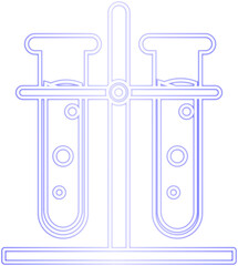 laboratory neon icon
