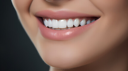 Fototapeta premium Beautiful woman's smile, white teeth