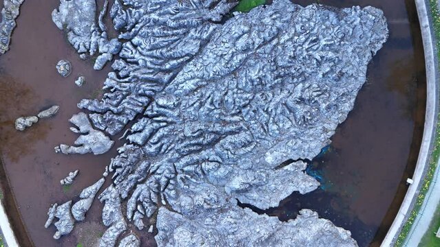 Rocky Map of Scotland Aerial View