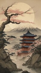 Ancient Japan illustration
