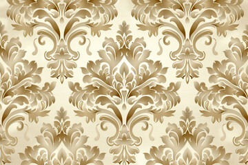 A seamless pattern with carved plaster, their intricate designs reminiscent of Baroque artistry. Created with Ai