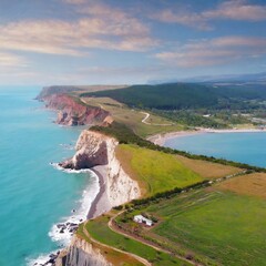 view of the coast of the atlantic ocean