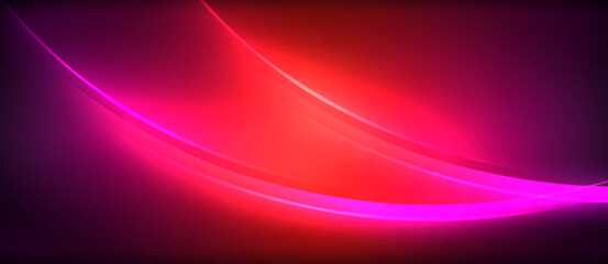 A vibrant mix of magenta, purple, and electric blue create a dynamic wave pattern against a dark sky background, making a bold statement in art