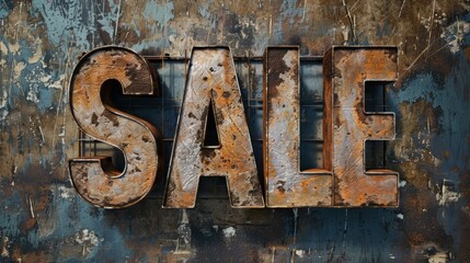 Rusty Iron Sale concept art poster.