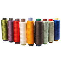 Colored threads for sewing in abundance