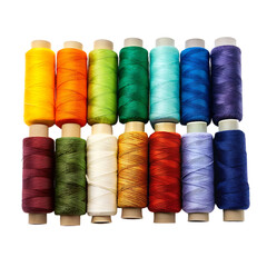 Colored threads for sewing in abundance