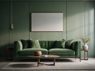 Inviting Living Room Warm Colored Furniture , couch and chair in a living room,  bay window, apartment