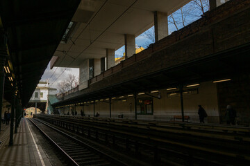 Metro station on Burggasse street in Vienna