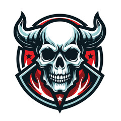Fototapeta premium skull mascot logo icon Design