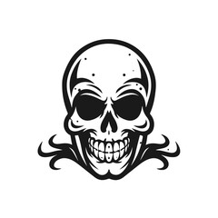 Fototapeta premium skull mascot logo icon Design