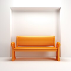 Hallway bench orange