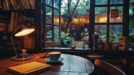 Studying or relaxing with coffee set to lofi tunes