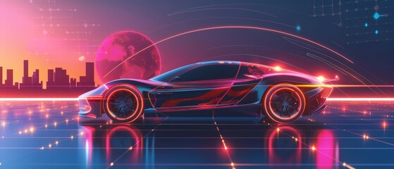 An engineer designs a solarpowered car