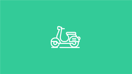 Logo Motorcycle transportation modern simpel design