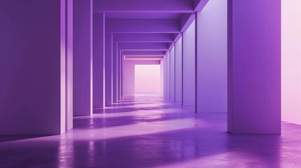 Purple walls in the room space background