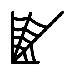 Spider web icon, Halloween on a white background