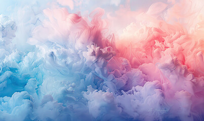A vibrant and whimsical cloudscape infused with shades of pink and purple under a starlit sky.  Generate AI