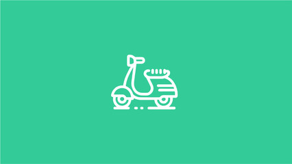 Logo Motorcycle transportation modern simpel design